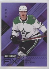 2021-22 Upper Deck Synergy FX Rookies Purple 212/275 Jacob Peterson #FXR-PE 6v0
