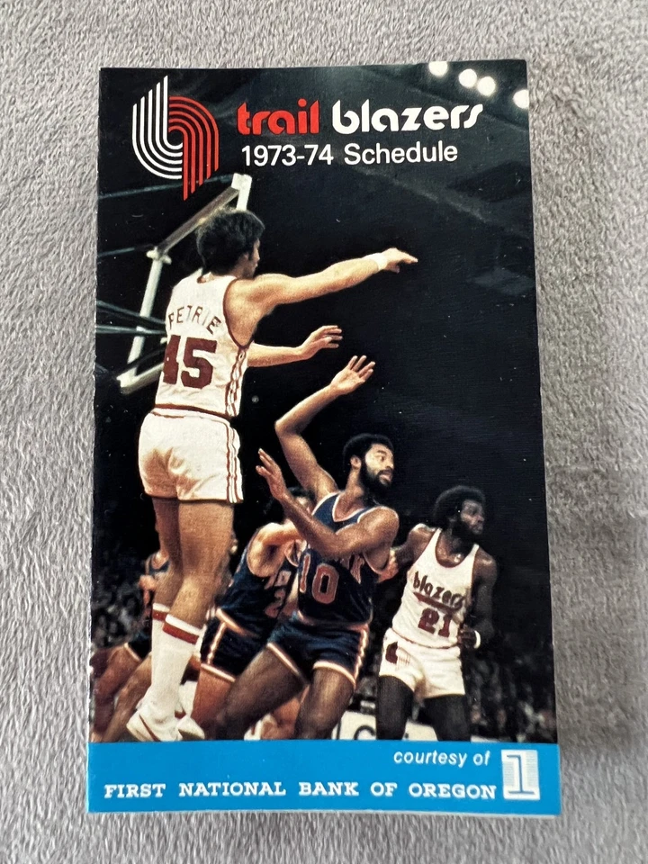 6 Portland Trail Blazers Pocket Schedules, 1972-72 to 1977-78; NBA Championship! - Image 2 of 4
