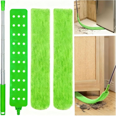 #ad Retractable Gap Dust Cleaner Under Appliance Cleaning Tool Flat Duster For Under $10.99