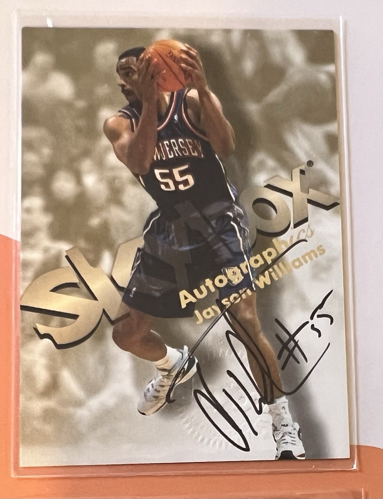 Jayson Williams NJ Nets 1998-99 SkyBox Premium Autographics #136🔥🔥