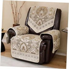  Recliner Chair Covers Non Slip Waterproof Large Recliner Covers for Flkf-beige