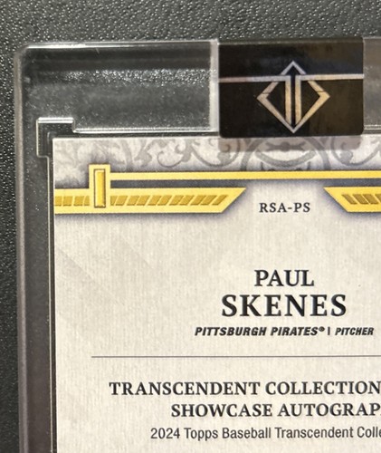 2024 Topps Transcendent PAUL SKENES Rookie Showcase Auto RC RSA-PS /25 sealed - Picture 9 of 10