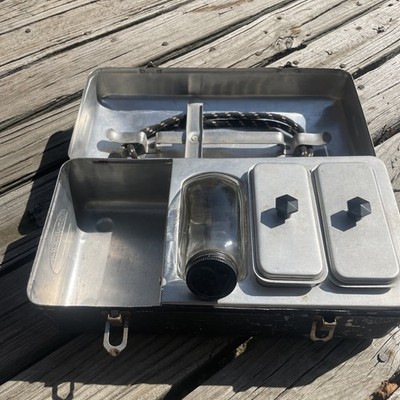 Vintage Electro Lunch Co ~ Algonac Mich~ 120V ~ Heated Metal Lunchbox ~ Complete