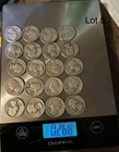 20 Washington silver quarters.$5 face value.50s@60s.good condition.90%silver.