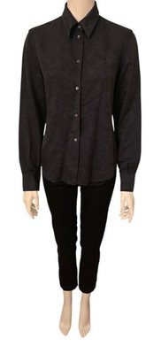 Loro Piana Seidenbluse Bluse Seide Silk Shirt Schwarz Gr. 38 super Zustand
