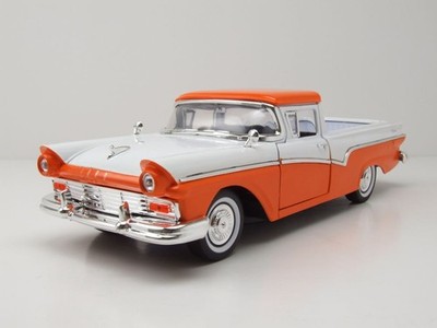 Ford Ranchero Pick Up 1957 orange weiß Modellauto 1:18 Lucky Die Cast