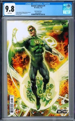 Green Lantern (2023) #1 CGC 9.8 WHITE Pages - Ivan Reis Variant Cover