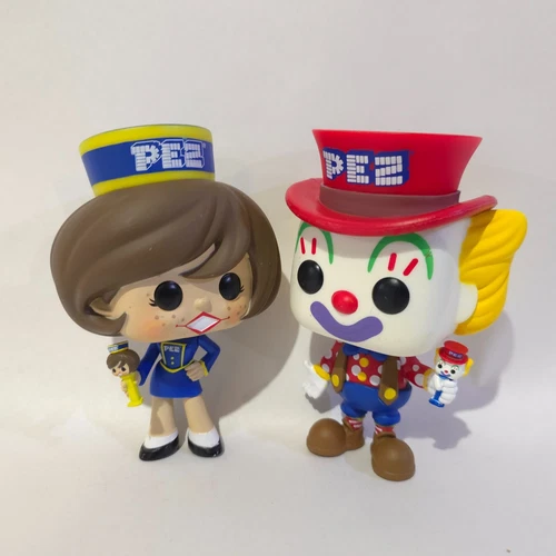 Funko Pop Ad Icons : PEZ : PEZ GIRL #80 Peter Pez Clown #52 Vinyl Figures