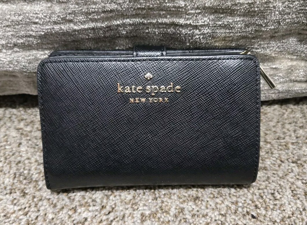 Kate Spade New York Madison Medium Compact Bifold Wallet - Black