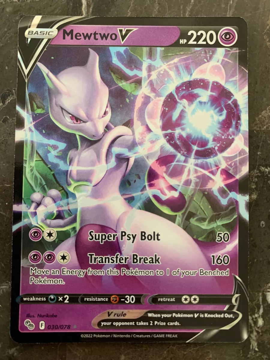 Pokemon GO - MEWTWO V - 030/078 - NM/M!