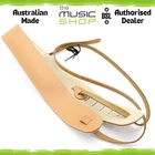 Australian Made DSL 2.5 inch Tan/Beige Padded Leather Banjo Strap - BANJO-18