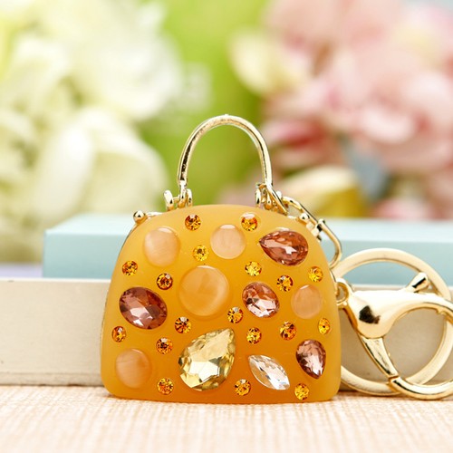 Kristall Strass Schlüsselanhänger Anhänger Anhänger Tasche Handtasche Autoschlüsselanhänger Ring - Bild 18 von 28
