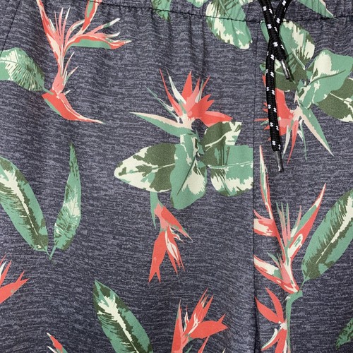 Matix Mens XL Shorts Casual Hawaiian Floral Print Spandex Stretch Waist Summer - Picture 3 of 11