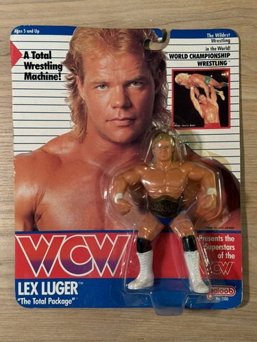 1990 Galoob WCW Wrestling Lex Luger WWF WWE Series...