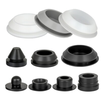 3mm-60mm Snap-On Hole Plug Silicone Rubber Blanking Seal Bung Pipe Tube