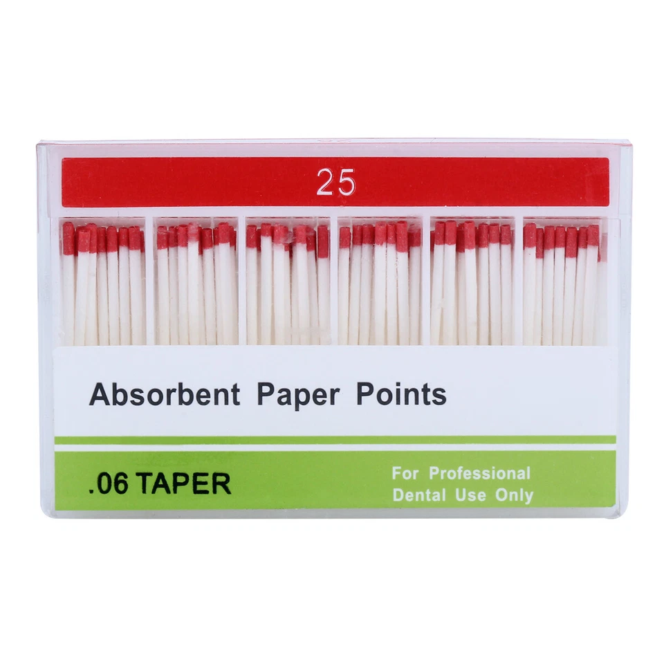 Dental Endo Cotton Fiber Absorbent Paper Points PP0.04 /0.06 15-40# 25# 30# 35# - Image 2 of 4