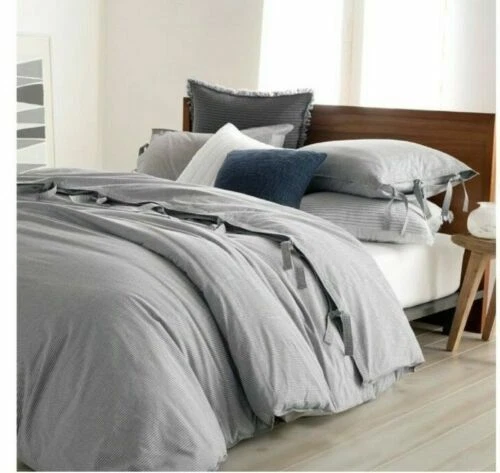 Mezcla de Seda Rayas Fundas de edredón y Juegos de Cama