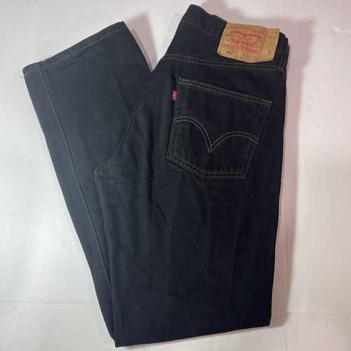 501 Red Tab Black Denim Jeans 33x32 WPL 