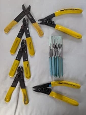 FIBER OPTIC STRIPPERS (10 Assorted). Miller, Clauss, No-Nik. Used