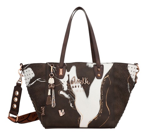 Anekke Nature Shodō Shopper L Shopper Schultertasche Tasche Brown dunkelbraun