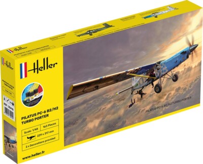 Heller Bausatz 35410 - STARTER KIT PILATUS PC-6 B2/H2 Turbo Porter 1:48