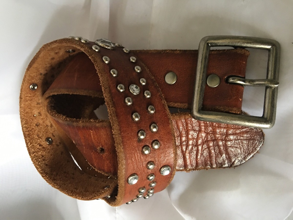 Boho Hippy AMERICAN EAGLE OUTFITTER Brown Distressed Studs 