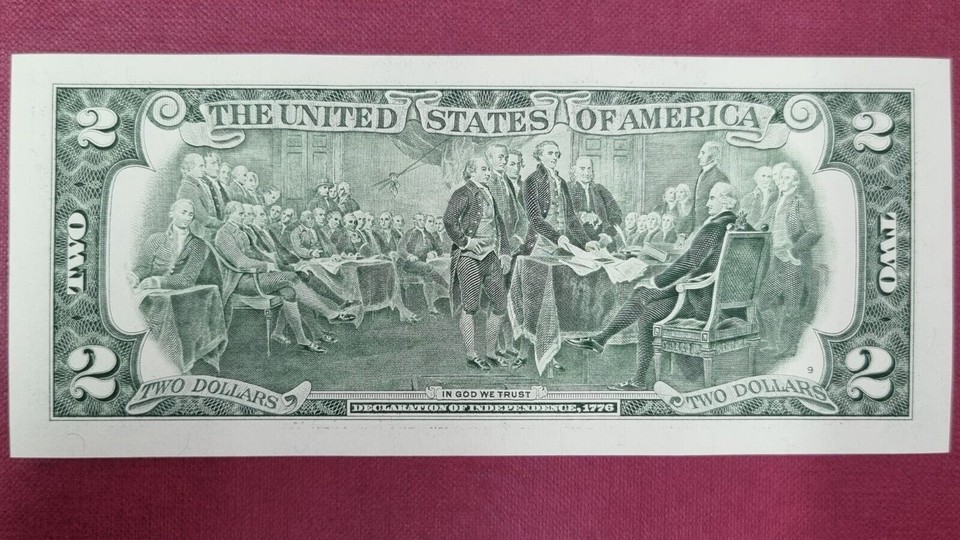 2009 Two Dollar Bill 2 Federal Reserve Note UNC LOW SERIAL NUMBER 2009-two-dollar-bill-2-federal-reserve-note-unc-low-serial-number