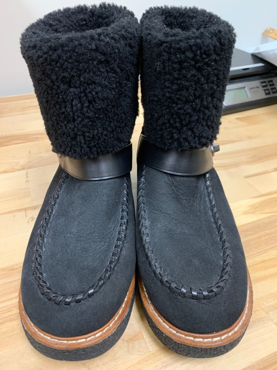 Winter Boots Coach Ladies Boots COACH G1433 Moto Shearling