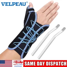 Velpeau Wrist Brace with Thumb Spica Support for Carpal Tunnel, Quick Wrap