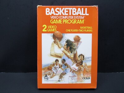 Basketball, CX2624, Atari 2600, Atari  1978, CIB, Tested
