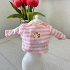 Vintage Barbie Bedtime Baby Doll Shirt Pink Striped Y2K Replacement Clothing