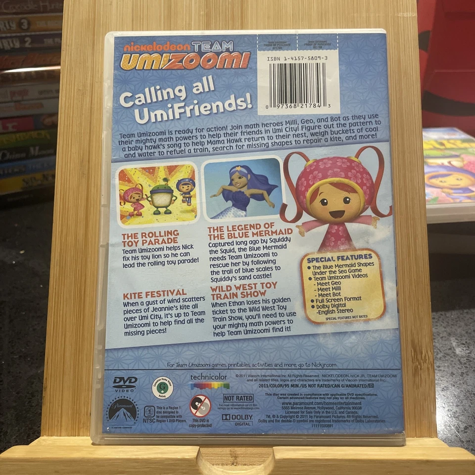 TEAM UMIZOOMI DVD MOVIE CHILDREN'S VIDEO NICKELODEON Region 1 - Image 2 of 2