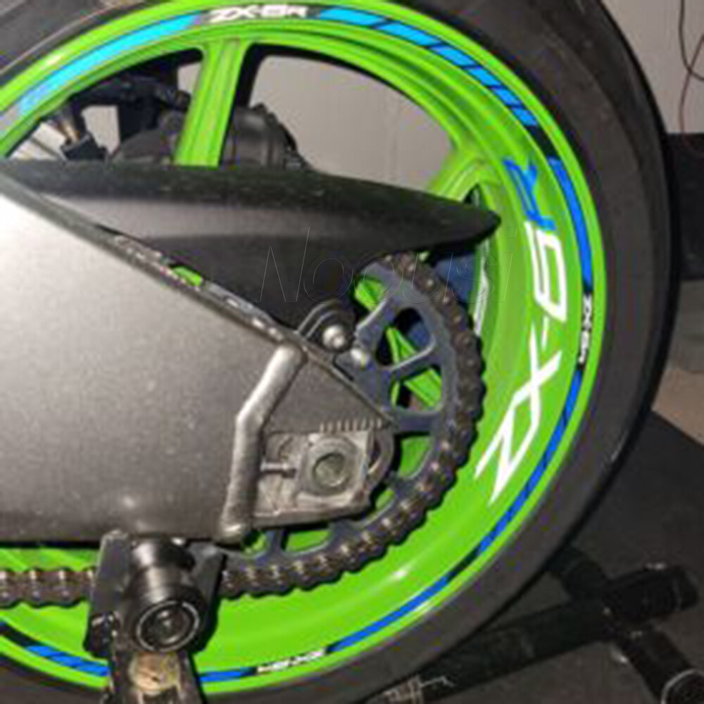 For Kawasaki Ninja ZX6R Wheel Hub Rim Set Decal Reflective