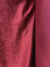 DEEP RED SOFT UPHOLSTERY DRAPERY VELVET FABRIC 56 in. Sold By The Yard