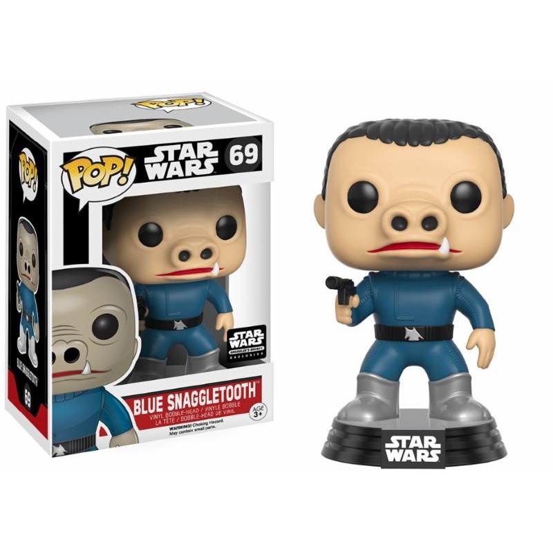 FunkoPop！69 BLUE SNAGGLE TOOTH 限定版 Funko POP! Star Wars Blue Snaggletooth Chase Smugglers