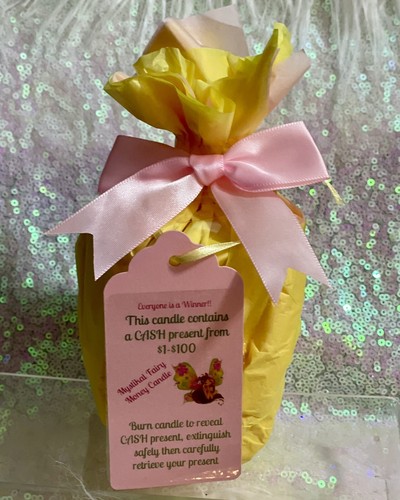 FAIRY CASH CANDLE•Money Candle w/ REAL $ money inside•EACH CONTAINS From $1-$100 - Picture 14 of 17