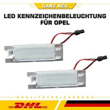 2 x Premium LED Kennzeichenbeleuchtung Kennzeichenleuchten Opel KB2