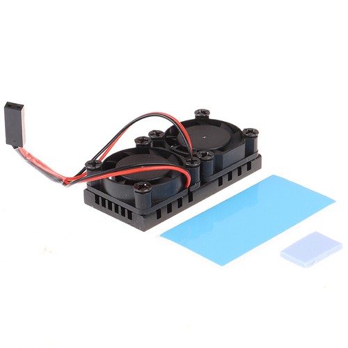 Dual Fan CPU PCB Cooling Fan Cooler Heat Sink Module for Raspberry pi 4B*FY - Afbeelding 12 van 12