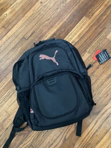 Puma Contender 3.0 Black Padded Shoulder Strap Backpage 19.5" Brand New NWT