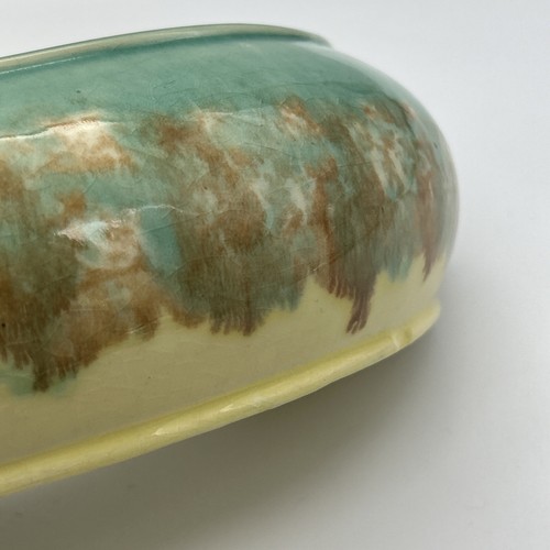 Vintage MCM Diana Australian Pottery Green Ceramic Trough Planter 51 Crescent - Picture 3 of 18