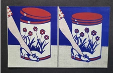 Roy Lichtenstein "Step-on Can with Leg" Mounted offset Color Lithograph 1971 Rep