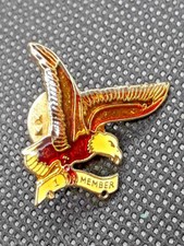 Vintage Collectible Pin: FLYING EAGLE ~ " #1 MEMBER " ~ Ships FREE