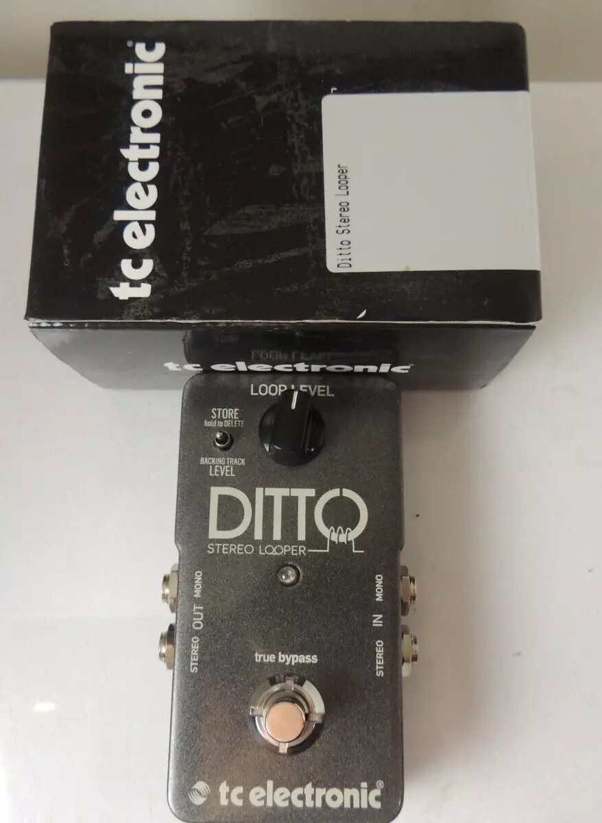 TC Electronics Ditto Stereo Looper Effects Pedal Phrase Sampler