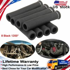 8x Spark Plug Heat Protector Insulating Fire Sleeve Spark Plug Wire Protector 8x Spark Plug Heat Protector Insulating Fire Sleeve Spark Plug Wire Protector