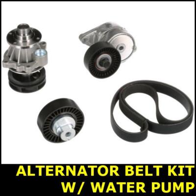 Ribbed Belt Kit w/ Water Pump Fits Bmw X5 E53 Z3 Opt2/2 Alternator 0451KP61PK