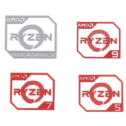 AMD Ruilong Ryzen R9 R7 R5 R3 Vega Metal Sticker Notebook Desktop Logo Stick$j - Photo 5/18