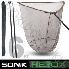 Sonik 42" Landing Net Carp Fishing Hero X 2 piece 6ft Pole Handle