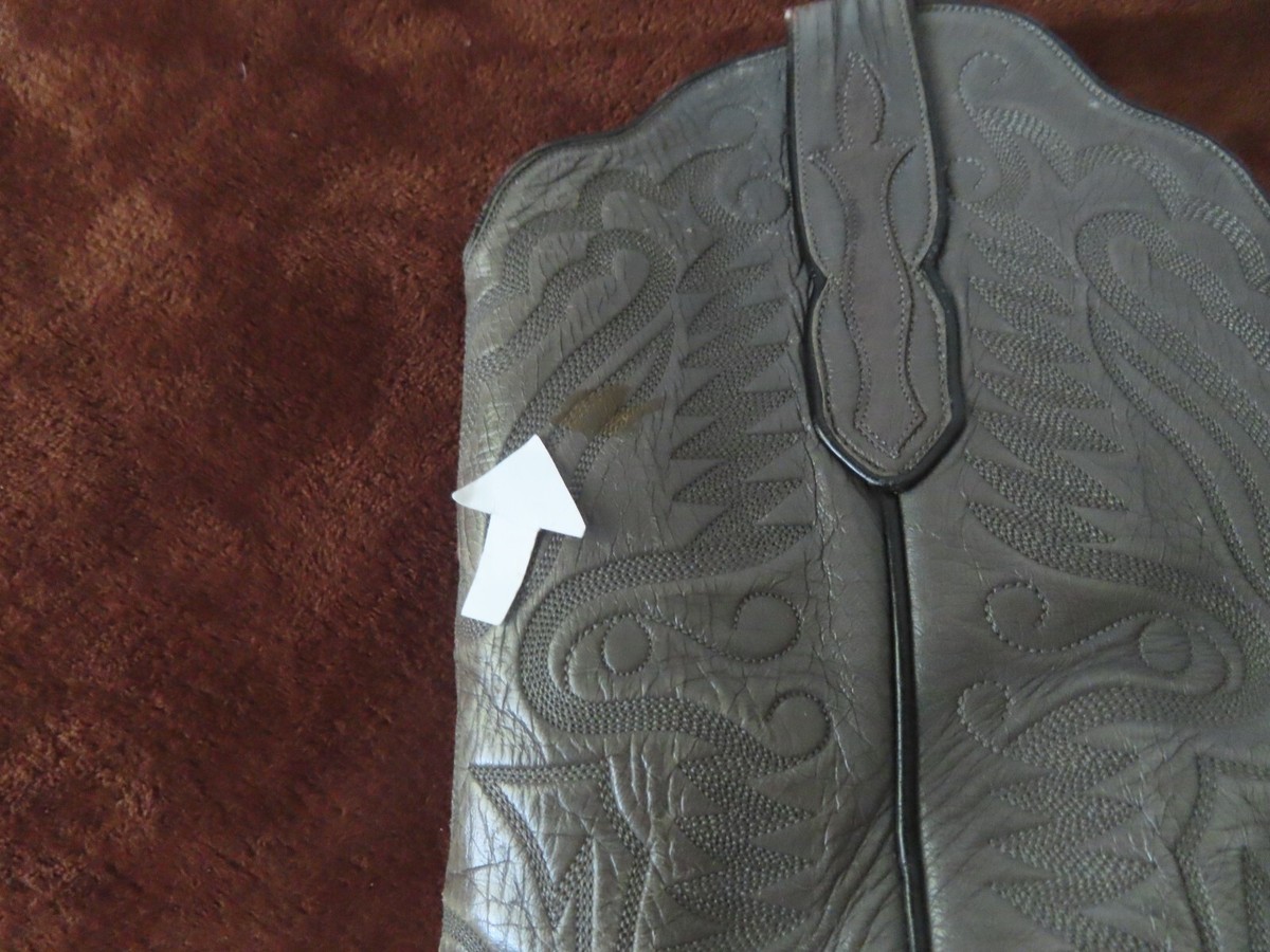 Nonquil Ostrich Kangaroo Top Leather Cowboy Boots Little’s San Antonio TX Top Hand HP6511 Kango Tobacco F.Q. Ostrich - Little Joe main image 3