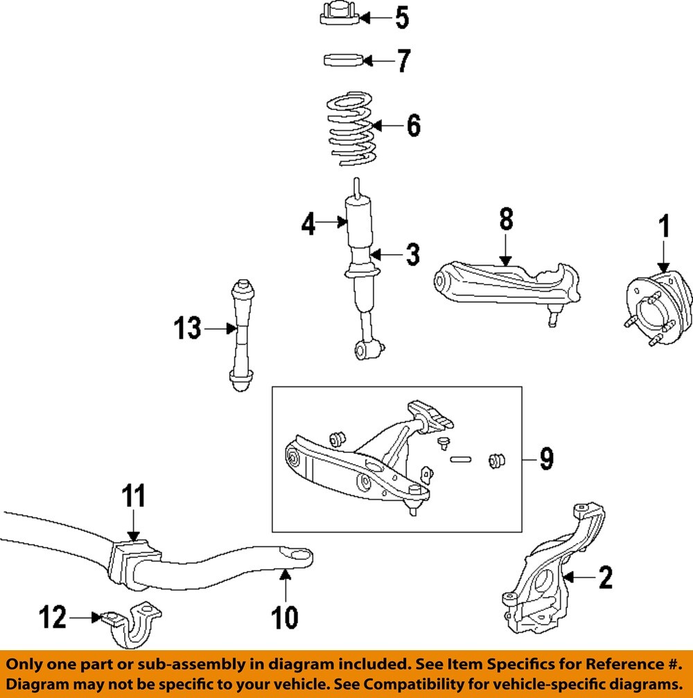 FORD OEM 10-14 F-150 Front Suspension-Steering Knuckle
