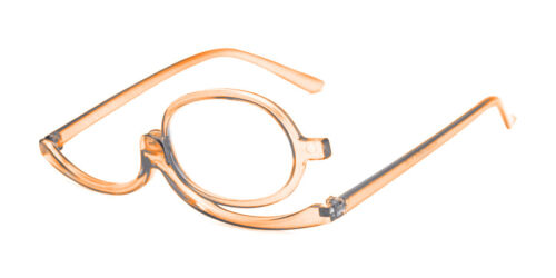 Magnifying Rotable Makeup Womens Reading Glasses Flip Make-up Clear Eyeglasses - Picture 13 of 13